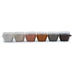 Melii - 6Pk Snap Containers & Go Pods, Neutrals, 2 Oz