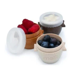 Melii - 6Pk Snap Containers & Go Pods, Neutrals, 2 Oz -Baby Ease Deals Store melii 6pk snap containers go pods neutrals 2 oz image 3