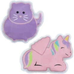 Melii - Gel Ice Packs, 2 Pack, Keep Lunches And Snacks Cool, Reusable, Unicorn & Cat