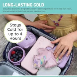 Melii - Gel Ice Packs, 2 Pack, Keep Lunches And Snacks Cool, Reusable, Unicorn & Cat -Baby Ease Deals Store melii gel ice packs 2 pack keep lunches and snacks cool reusable unicorn cat image 5