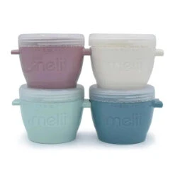 Melii - 4Pk Snap & Go Baby Food Storage Containers, 6 Oz