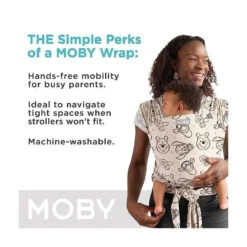 Moby Featherknit Wrap - Winnie The Pooh & Pals -Baby Ease Deals Store moby featherknit wrap winnie the pooh pals 1 image 3