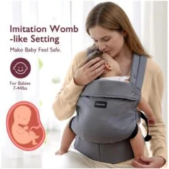 Momcozy - Baby Carrier Newborn To Toddler, Grey -Baby Ease Deals Store momcozy baby carrier newborn to toddler grey image 3