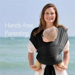 Momcozy - Baby Wrap Carrier, Black 9 Momcozy - Baby Wrap Carrier, Black -Baby Ease Deals Store momcozy baby wrap carrier black image 3