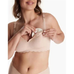 Momcozy - Yn46 Seamless Floral Push Up Nursing Bra-Oyster Pink, Xl -Baby Ease Deals Store momcozy yn46 seamless floral push up nursing bra oyster pink xl image 7