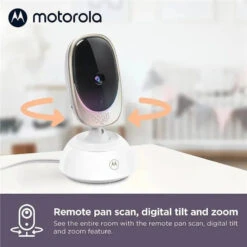 Motorola - Baby Monitor VM85 Indoor WiFi Video With Camera & Mood Light -Baby Ease Deals Store motorola connect 5 connected motorized pan 720p video baby monitor image 3