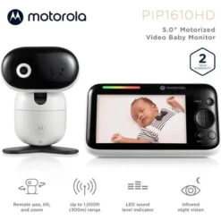 Motorola - 5 WiFi Video Baby Monitor With Camera 10 Motorola - 5 WiFi Video Baby Monitor With Camera -Baby Ease Deals Store motorola hd connect 5 1080p remote pan tilt video baby monitor image 4