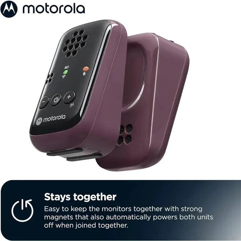 Motorola - Audio-Only Portable Baby Monitor With Rechargeable Batteries 2 Motorola - Audio-Only Portable Baby Monitor With Rechargeable Batteries - Image 2