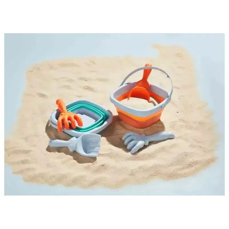 Mud Pie - Orange Collapsible Bucket Set 2 Mud Pie - Orange Collapsible Bucket Set - Image 2