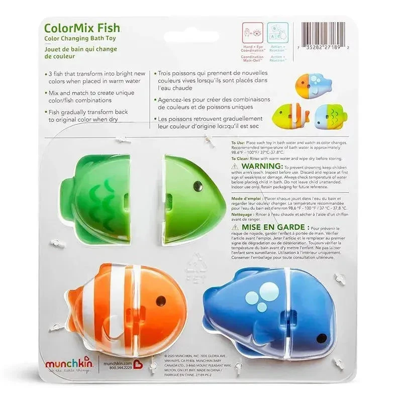 Munchkin Colormix Fish Color Changing Fish Bath Toy 2 Munchkin Colormix Fish Color Changing Fish Bath Toy - Image 2