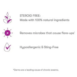 Munchkin - HYP03 No Rub Eczema Spray With Hypochlorous, Award Winning 100% Natural, Steroid Free, 600 Sprays 10 Munchkin - HYP03 No Rub Eczema Spray With Hypochlorous, Award Winning 100% Natural, Steroid Free, 600 Sprays -Baby Ease Deals Store munchkin hyp03 no rub eczema spray with hypochlorous award winning 100 natural steroid free 600 sprays image 3
