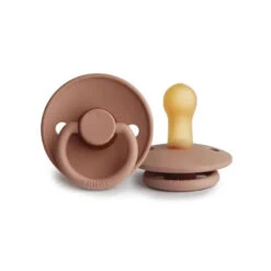 Mushie - Frigg Natural Rubber Pacifier, Rose Gold