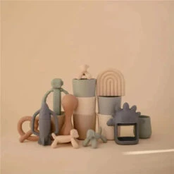 Mushie - Silicone Baby Teether Toy Dog -Baby Ease Deals Store mushie silicone baby teether toy dog 1 image 4