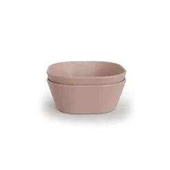 Mushie - Square Dinnerware Baby Bowl - Set Of 2 - Blush -Baby Ease Deals Store mushie square dinnerware baby bowl set of 2 blush image 7
