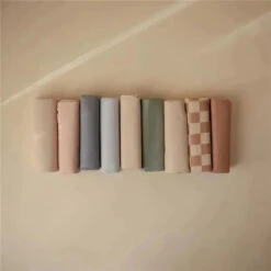 Mushie - Waterproof Changing Pad Liners, 100% Organic Cotton, Set Of 3, Blush Combo -Baby Ease Deals Store mushie waterproof changing pad liners 100 organic cotton set of 3 blush combo image 3