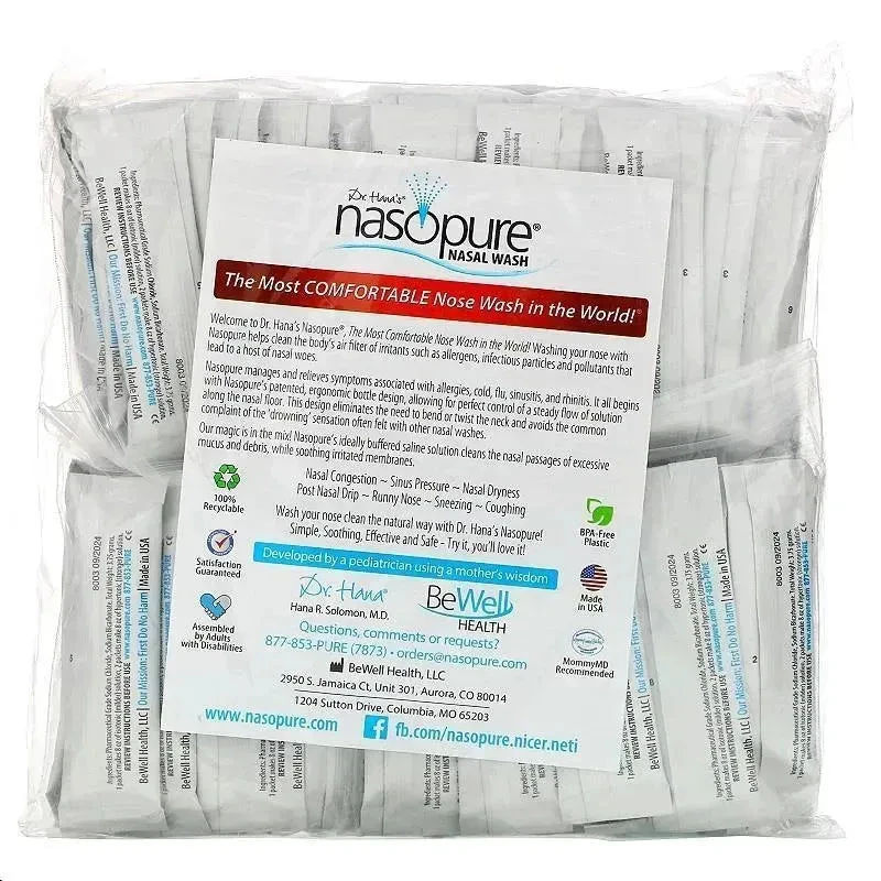Nasopure Bottle Nasal Wash System Refill Kit 80Ct 2 Nasopure Bottle Nasal Wash System Refill Kit 80Ct - Image 2