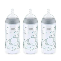 Nuk - 10Oz 3Pk Boy Smooth Flow Bottle Woodland