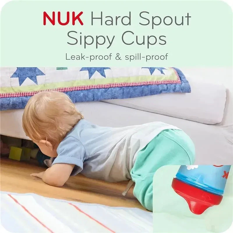 Nuk - Advanced Hard Spout Spill Proof Sippy Cup, 10 Oz. Pack Of 2 7 Nuk - Advanced Hard Spout Spill Proof Sippy Cup, 10 Oz. Pack Of 2 - Image 7