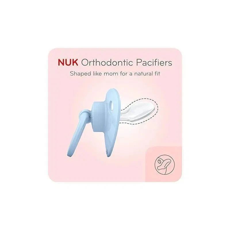 Nuk Pacifiers Orthodontic Fashion Girl 2 Pack 5 Nuk Pacifiers Orthodontic Fashion Girl 2 Pack - Image 5