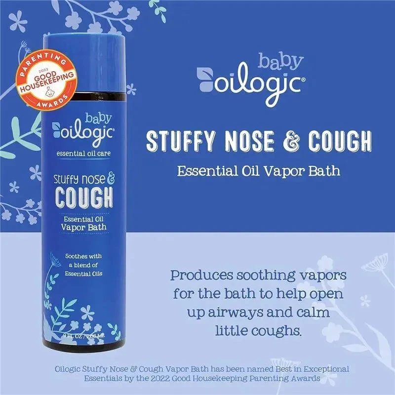Oilogic Baby - Stuffy Nose & Cough Vapor Bath Relief For Babies & Toddlers 2 Oilogic Baby - Stuffy Nose & Cough Vapor Bath Relief For Babies & Toddlers - Image 2