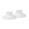 Olababy 2-Pack GentleBottle Breast Pump Medela Adapters, Frost