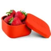 OmieBox - Silicone Leakproof Snack Containers To Go, Red