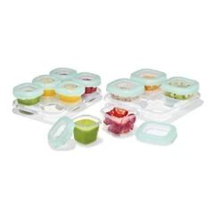 Oxo - Oxo Tot 12 Pc Baby Blocks Food Storage Container Set, Opal