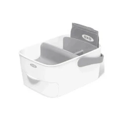 Oxo - Tot Diaper Caddy With Changing Mat, White/Gray -Baby Ease Deals Store oxo tot diaper caddy with changing mat white gray image 9