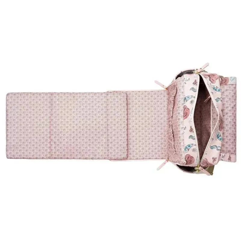 Petunia - Boxy Backpack Diaper Bag, Little Mermaid 2 Petunia - Boxy Backpack Diaper Bag, Little Mermaid - Image 2