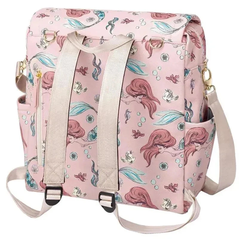 Petunia - Boxy Backpack Diaper Bag, Little Mermaid 3 Petunia - Boxy Backpack Diaper Bag, Little Mermaid - Image 3