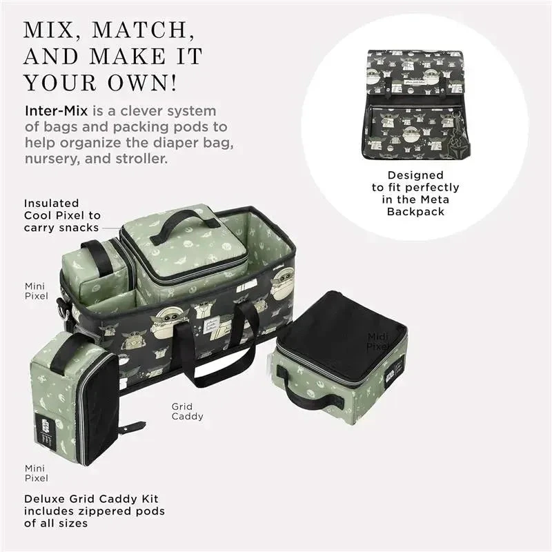 Petunia - Pickle Bottom Inter-Mix Deluxe Kit, Baby Diaper Caddy Organizer, Disney Star Wars, The Child 4 Petunia - Pickle Bottom Inter-Mix Deluxe Kit, Baby Diaper Caddy Organizer, Disney Star Wars, The Child - Image 4
