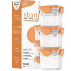 Quark - 3Pk Storrii Baby Food Containers With Lids, 5 Oz