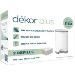 Regal-Lager - 2Pk Diaper Dekor Plus Diaper Pail Refills
