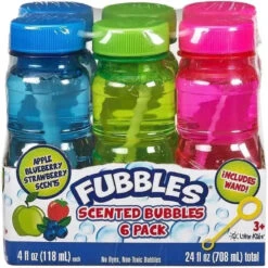 Sandy Ruben - Little Kids Fubbles Scented 4 Oz Bubbles With Wand, 6 Pack