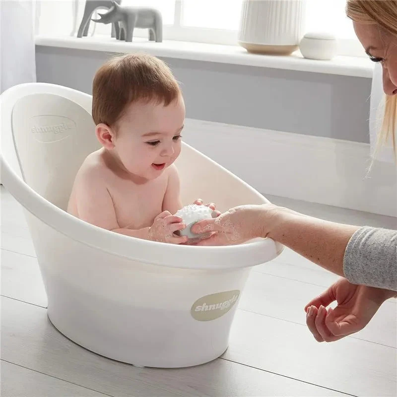 Shnuggle® Shnuggle - Newborn Baby Bath With Plug, White 2 Shnuggle® Shnuggle - Newborn Baby Bath With Plug, White - Image 2