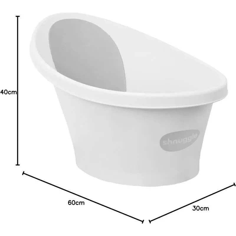 Shnuggle® Shnuggle - Newborn Baby Bath With Plug, White 7 Shnuggle® Shnuggle - Newborn Baby Bath With Plug, White - Image 7