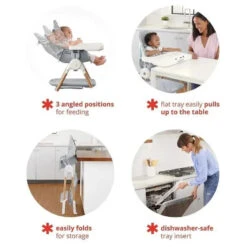 Skip Hop - Sit-to-Step Convertible High Chair, Grey -Baby Ease Deals Store skip hop convertible high chair image 3 f230bb0f deb5 4798 bb45 b4aa9fef7876