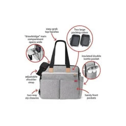 Skip Hop - Duo Weekender Diaper Bag, Grey -Baby Ease Deals Store skip hop duo weekender diaper bag grey image 7