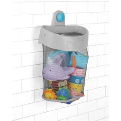 Skip Hop - Moby Hanging Bath Toy Organizer Scoop, Grey 8 Skip Hop - Moby Hanging Bath Toy Organizer Scoop, Grey -Baby Ease Deals Store skip hop moby hanging bath toy organizer scoop grey image 7
