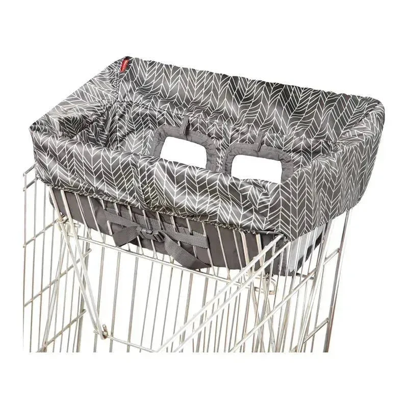 Skip Hop - Shopping Cart Cover, Grey Feather 2 Skip Hop - Shopping Cart Cover, Grey Feather - Image 2
