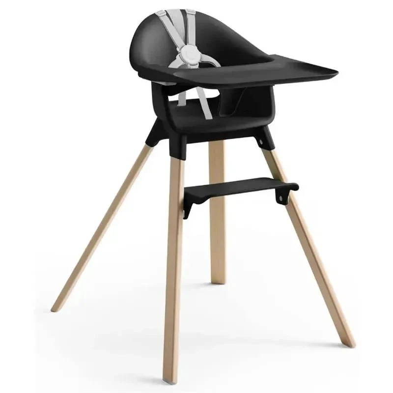 Stokke - Clikk High Chair, Black Natural 1 Stokke - Clikk High Chair, Black Natural