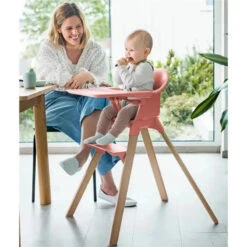 Stokke - Clikk High Chair, Sunny Coral 19 Stokke - Clikk High Chair, Sunny Coral -Baby Ease Deals Store stokke clikk high chair sunny coral image 17