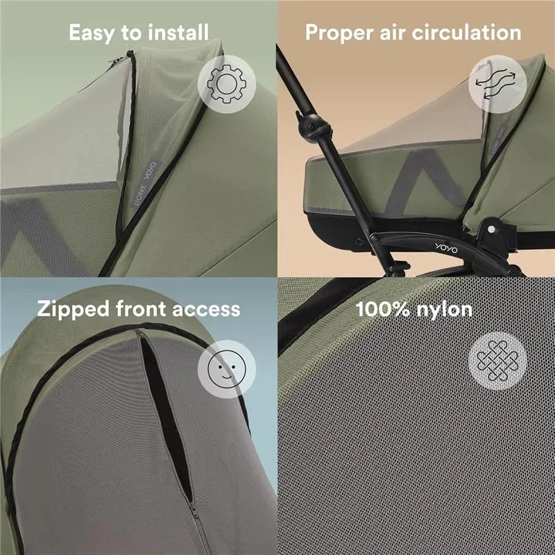 Stokke - Yoyo® Newborn Shell Mosquito Net, Black 3 Stokke - Yoyo® Newborn Shell Mosquito Net, Black - Image 3