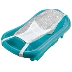 The First Years - Sure Comfort® Newborn To Toddler - 3-in-1 Baby Bathtub, Blue