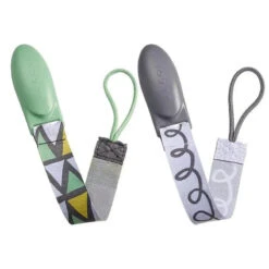 Tomy JJ Cole 2 Pk Pacifier Clips, Green/Gray -Baby Ease Deals Store tomy jj cole 2 pk pacifier clips greengray macrobaby 5