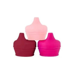 Tomy - Snug Universal Silicone Sippy Lids Pink