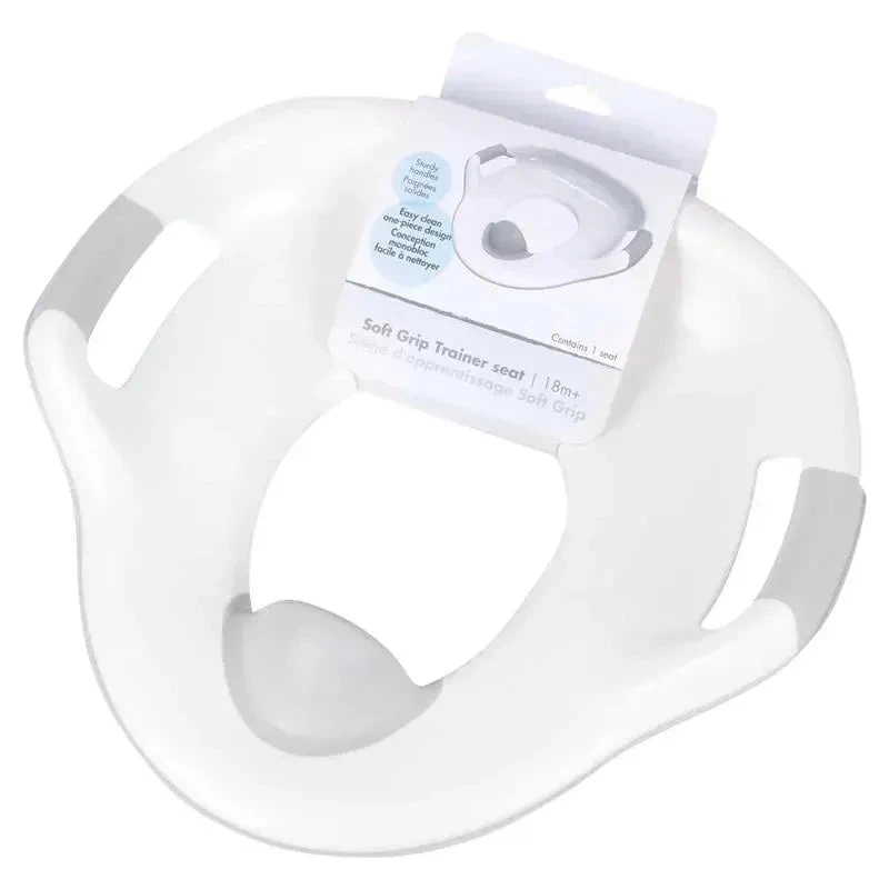 Tomy - The First Years Soft Grip Potty Trainer Seat, Gray 2 Tomy - The First Years Soft Grip Potty Trainer Seat, Gray - Image 2