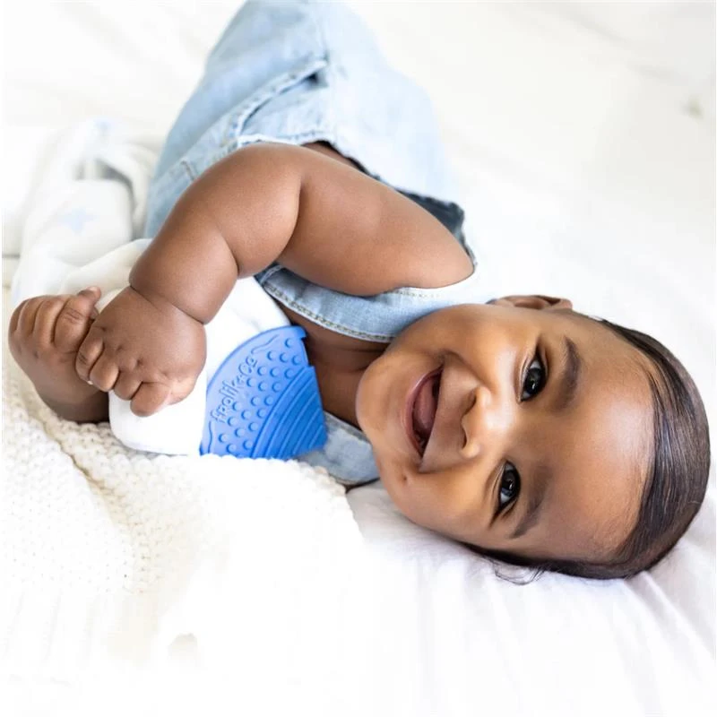 Toothi - Teether Clip, Denim Blue 2 Toothi - Teether Clip, Denim Blue - Image 2