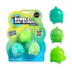 Top Trenz - Dino Sticky Bubble Blobbies Glow In The Dark