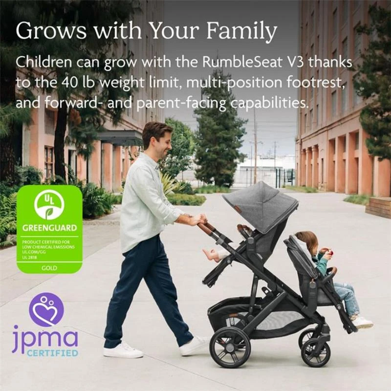 Uppababy - Kenzi Vista V3 Stroller | Kenzi Rumbleseat | Upper Adapters 11 Uppababy - Kenzi Vista V3 Stroller | Kenzi Rumbleseat | Upper Adapters - Image 11